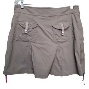 Title Nine Khaki Athletic Skort with Zipper Details Size 10